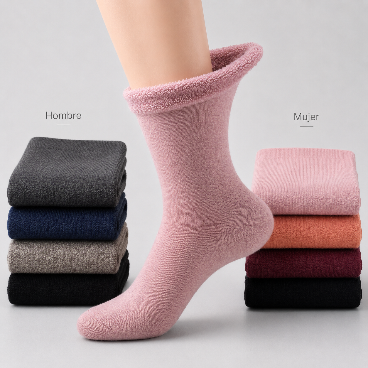 12 Pares(24 unidades) Calcetines sin costura, sin compresión