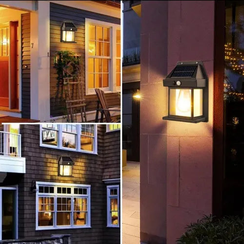 Farol solar pared