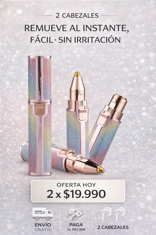 2 x Skyclean™ elimina bellos, 2 cabezales, donde quieras!