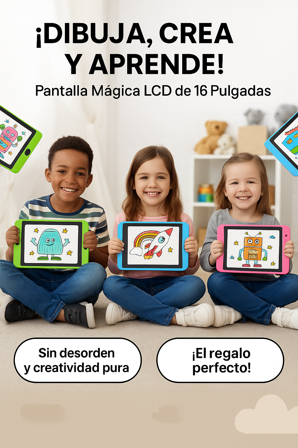 Pizarra interactiva crea sin limites! lapiz incluido!