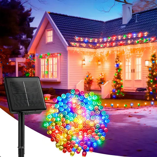 Guirnalda luces navidad 200 led 20metros! Solares