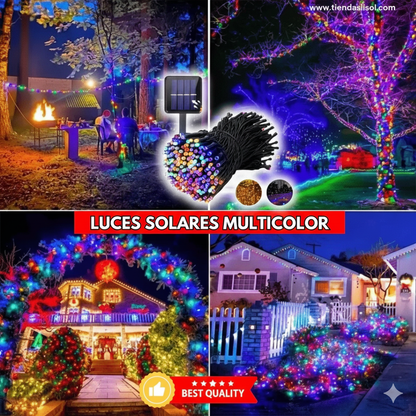 luces solares 20 metros, 170 led! Llena de colores estas fiestas!