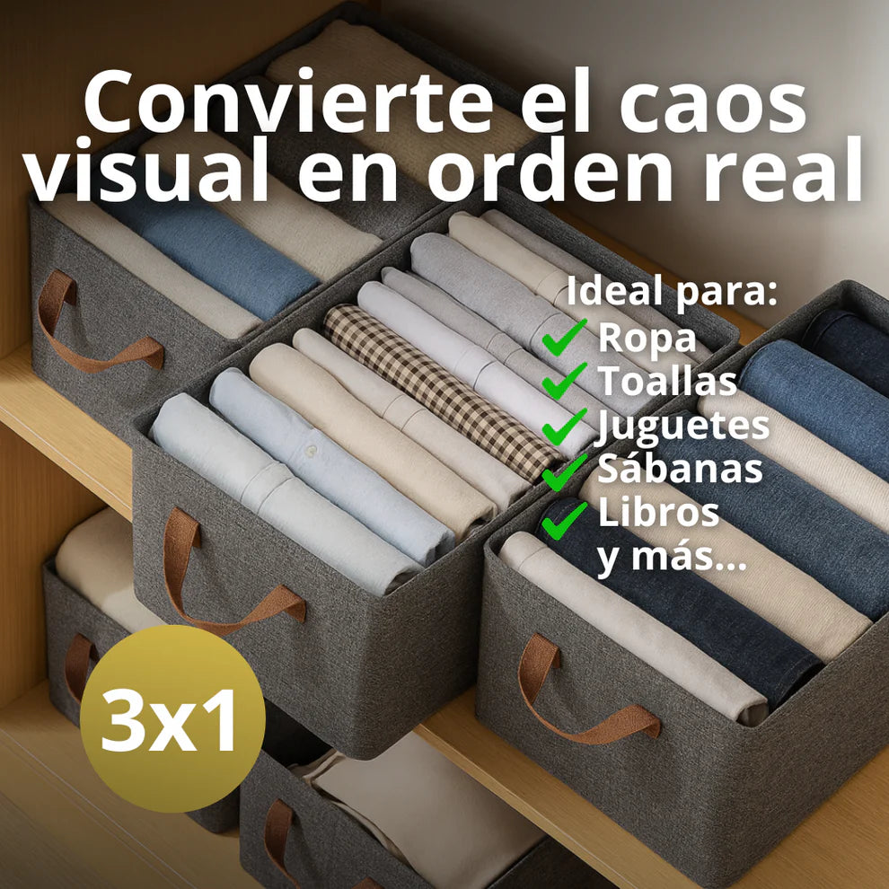 3x1 FreshBox™ | Guarda sin Olor, Ahorra Espacio y Ordena tu Clóset