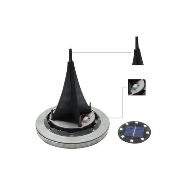 Pack 4 Foco Led Solar Estaca Jardín