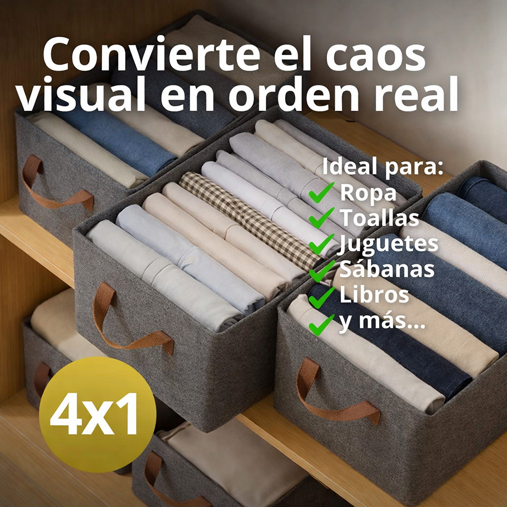 4X1 FreshBox™ | Guarda sin Olor, Ahorra Espacio y Ordena tu Clóset