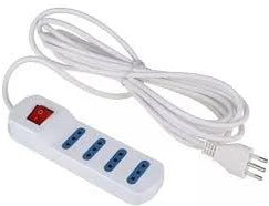 Alargador zapatilla 5METROS 4 enchufes con interruptor