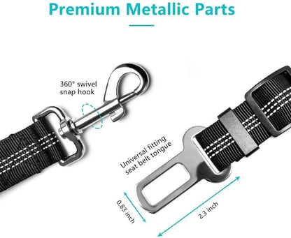 Cinturón De Seguridad Para Perro Gato Correa Elástica Auto