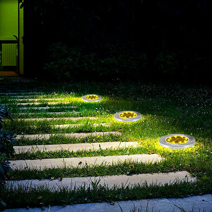Pack 4 Foco Led Solar Estaca Jardín