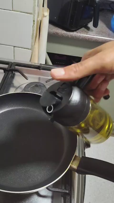 Dispensadores Aceite 2 funciones, envase de vidrio.
